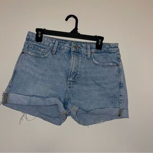 Old Navy High Rise OG Straight Light Wash Cuffed Women’s 10 Shorts